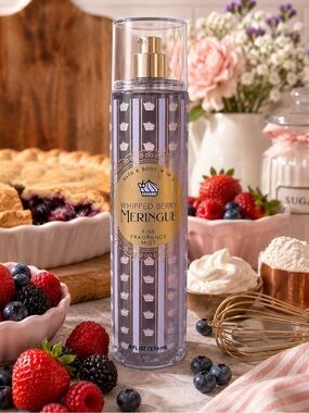 Bath & Body Works Whipped Berry Meringue Fine Fragrance Mist 8 oz Retired💛